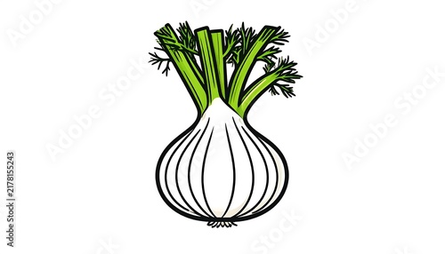 Fresh green onion plant in white bowl.