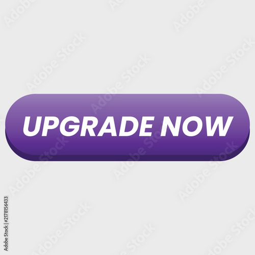  Upgrade now purple rounded web button vector illustration