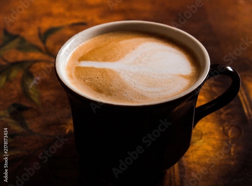 Fotografie dessert, cappuccino, breakfast, coffee, cup, drink, tea, cafe, white, food, beve