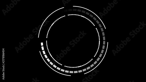 Fotografie Digital progress circle monitors system file buffering in real time