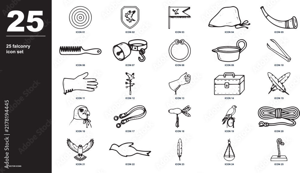 Fototapeta premium Minimal marine and sailing line icon collection