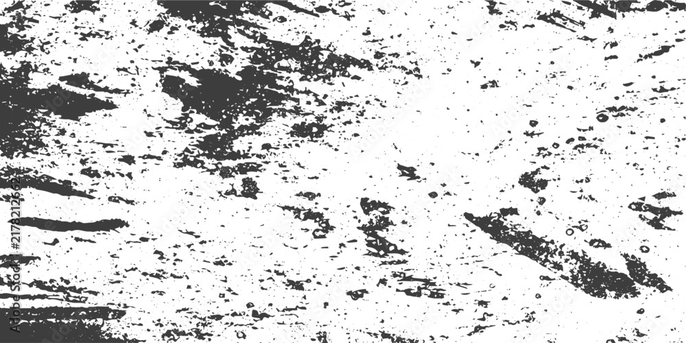 Fototapeta premium Black and White Distressed Grunge Texture Vector Background for Vintage Design and Weathered Effects