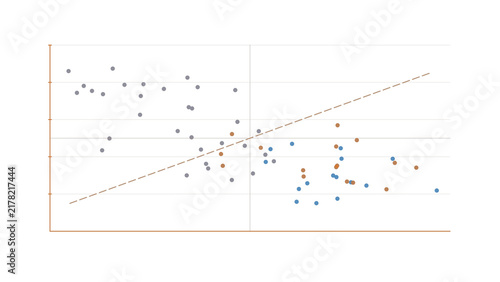 3D scatter plot with perspective grid and three axis labels. Isolated transparent PNG three-dimensional data visualization for tech presentations.