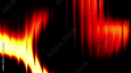 Radiant Neon Light Sweeping Across Elegant Glass Waves with Smooth Gradient Flow for Modern Visual Design. 4K Video