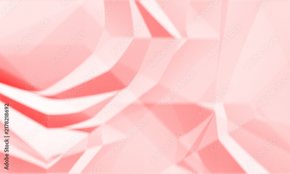 Obraz premium Abstract soft pink background, with geometric low poly shapes, and light gradients creating a minimalist modern, artistic texture, for creative design projects.