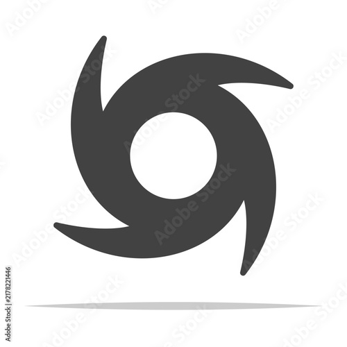 Obraz na płótnie Typhoon icon symbol vector isolated illustration
