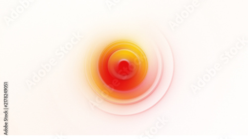 Glowing Red and Yellow Concentric Circles Abstract Background
