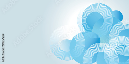 Modern technology abstract background with overlapping geometric designs and modern glowing white circle lines. Minimalist and futuristic design. Vector illustration EPS. 3