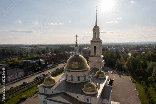 Bild auf Leinwand View of the Transfiguration Cathedral in the city of Nevyansk, Sverdlovsk Oblast