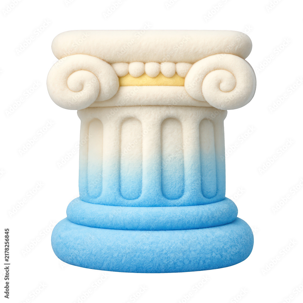 Obraz premium PNG Classic column with gradient design.