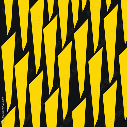 Abstract geometric pattern, sharp yellow shards on black background, dynamic vector illustration for modern wallpaper, textile print, sports wrapping, tech banner design