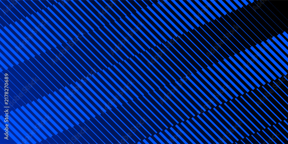Obraz premium Abstract background with diagonal blue lines and gradient effect, modern geometric pattern for digital design and wallpaper