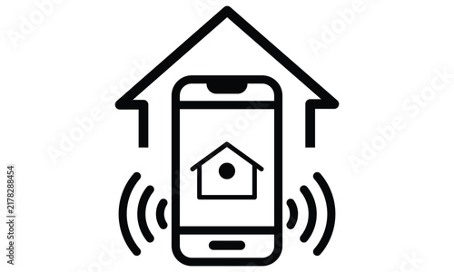 Smart Home Control Mobile Application Icon