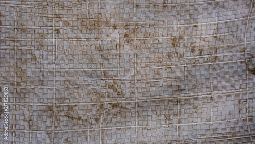 Canvastavla Weathered stone wall texture with grid pattern and rustic grey masonry blocks