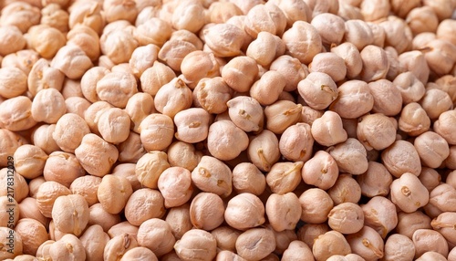 Dried Chickpea Beans Close Up Background