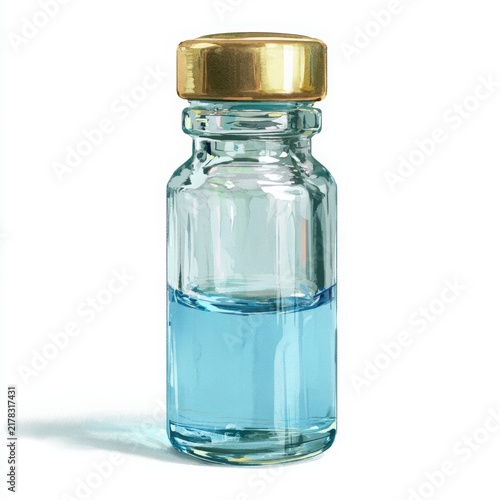 Empty Clear Glass Bottle and Jar Isolated on White Background for Beverage, Water, Medicine, Food Storage and Packaging Concepts