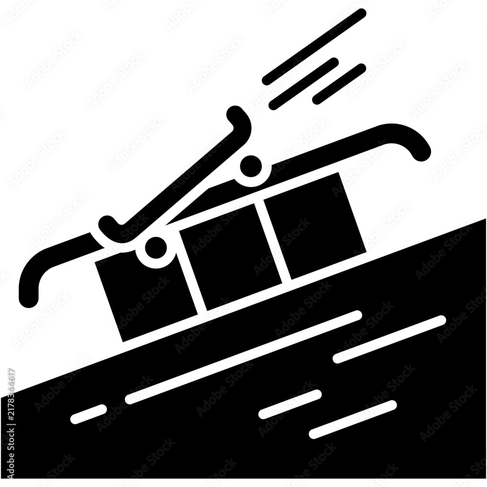 Fototapeta premium Rails icon vector illustration