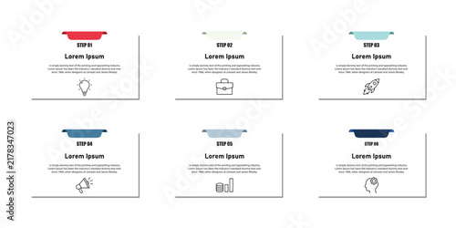 Business infographic timeline and infographic template. Presentation graph. vector illustration. 6 Step timeline journey, calendar, flat, simple infographic design.