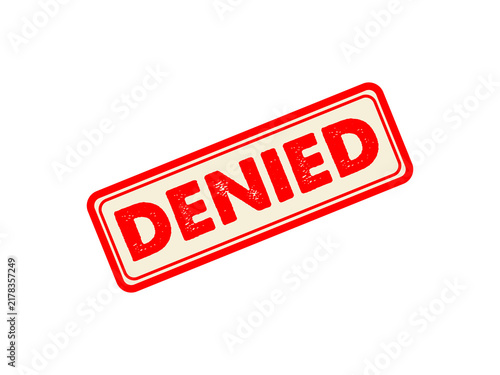 Denied rubber stamp graphic