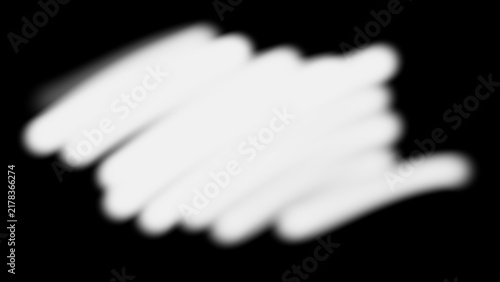Foto Soft semi-transparent blur scribble block overlay isolated on transparent background