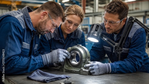 Obraz na płótnie Industrial Maintenance Team