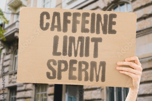 Obraz na plátně "Caffeine limit sperm" Too much coffee may affect sperm