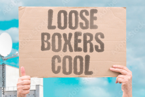 Bild auf Leinwand "Loose boxers cool" Wear breathable underwear for testicular health