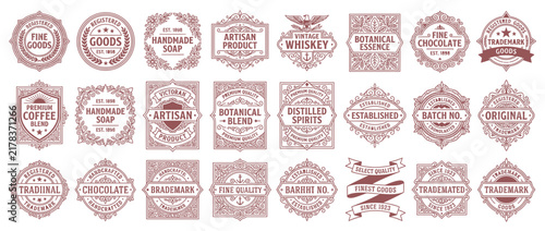 Vintage Emblem Set: Retro Labels and Badges