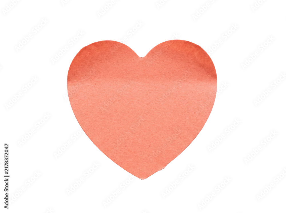 Fototapeta premium oral pink watercolor heart shape isolated on transparent background for love and romantic design