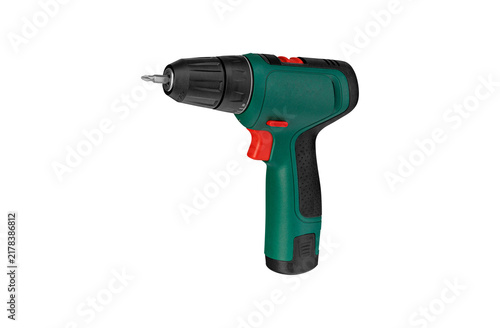 Quadro su tela Modern ergonomic design of a power tool for fast and efficient installation work