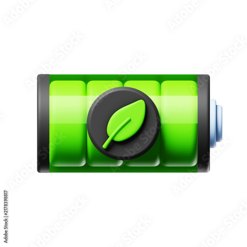 Battery Energy 3D Illustration