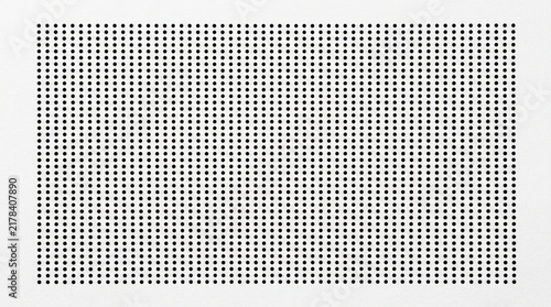 Abstract Geometric Pattern of Black Dots on White Background