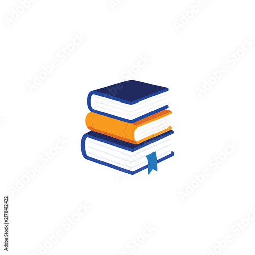 Stack of Books Education and Reading Icon