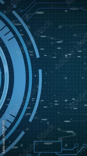 Animation of scope scanning over data processing with connections