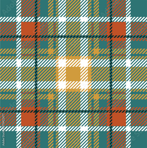 Tartan Plaid Seamless Pattern Vector Illustration
