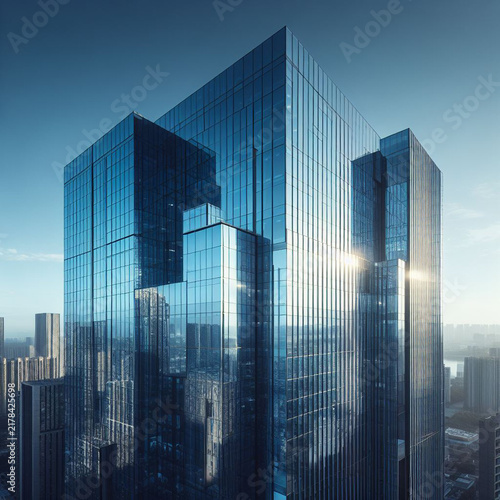 skyscrapers at night