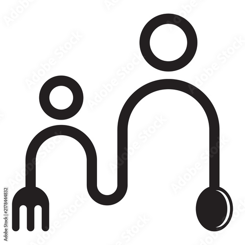 Parent and Child Dining Icon