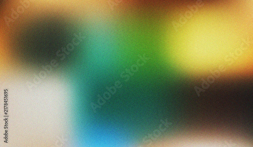 Konstfotografi Vibrant multi color abstract gradient with green yellow blue and black featuring