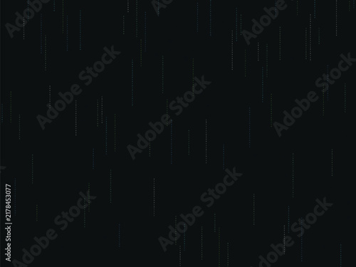Digital matrix background with vertical binary streams in blue and green colors on dark screen.