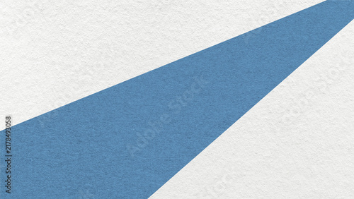 Abstract geometric white paper background with muted blue ray, macro texture for banner, template, presentation