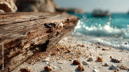 Weathered driftwood beach sunrise tranquil coastal landscape scenic nature wallpapers