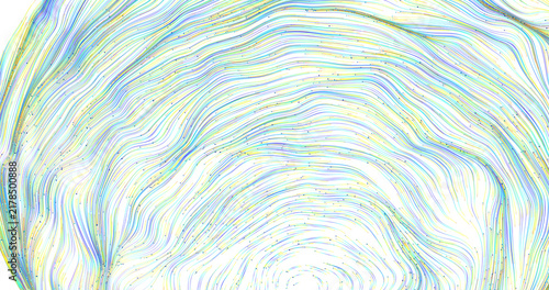Cuadro en lienzo Dynamic abstract artwork with flowing lines and a modern color palette evoking a