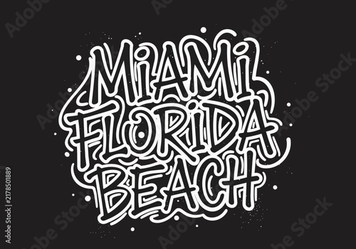 Bold graffiti style lettering 