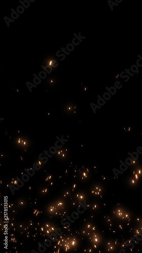 Embers and Sparks With a Looping Overlay for Social Media Use