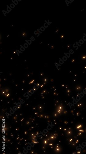 Embers and Sparks Looped Overlay for Creative Social Media Content