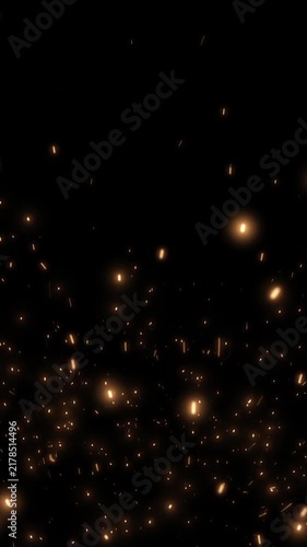 Embers and Sparks Overlay for Social Media Transition Purposes