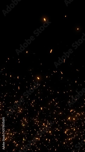 Embers and Sparks Looped Overlay for Social Media Use