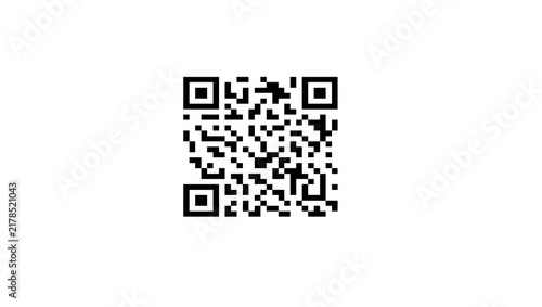 qr code on white transparent background