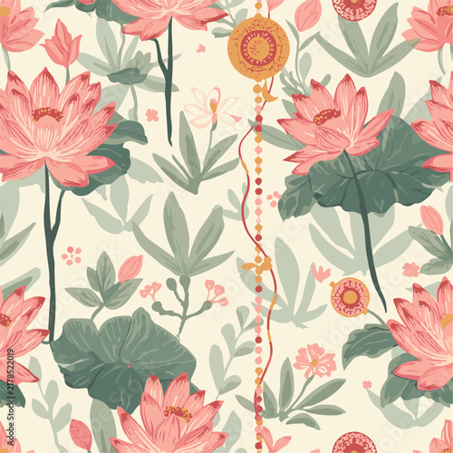 seamless pattern with flowers