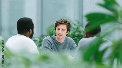 Diverse business team having a collaborative meeting in office